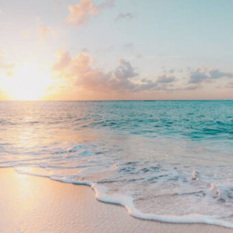 plage en été