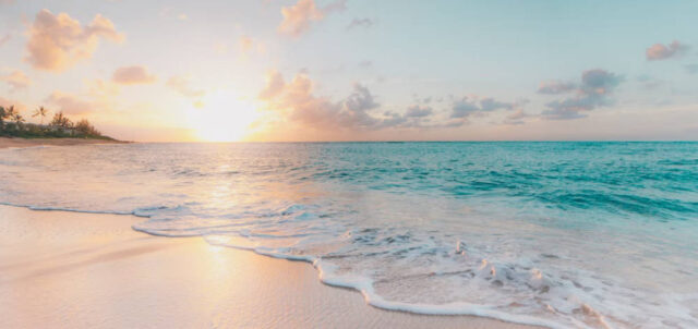 plage en été